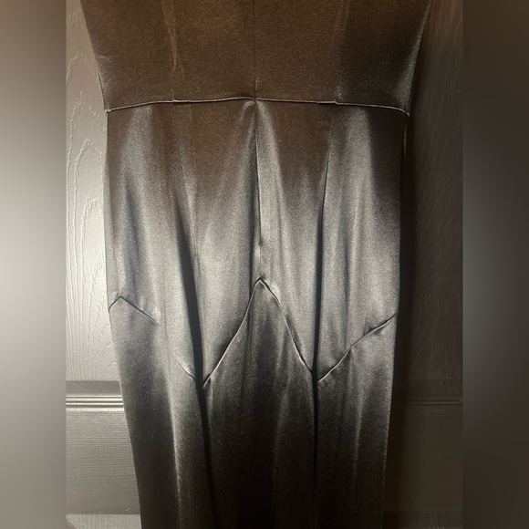 Formal Black Long Fishtail Dress - Picture 3 of 15